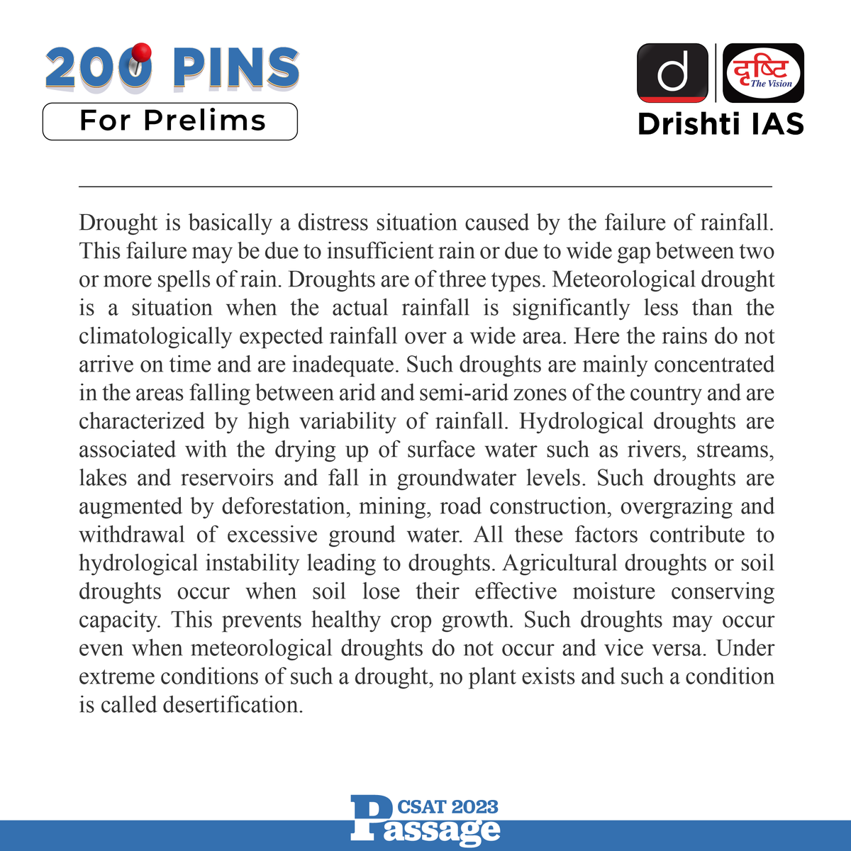 drishtiiaseng's tweet photo. If you are attempting #Prelims2023, follow the hashtag - #PrelimsWithDrishtiIAS - for daily updates!
#200PinsForPrelims #UPSC #UPSC2023 #IAS #CSE #ProjectLoon #Internet #Prelims #Science #Physics #Chemistry #Biology #Practice #UPSCAspirants #DrishtiIAS #DrishtiIASEnglish https://t.co/rhwm5UFHSP