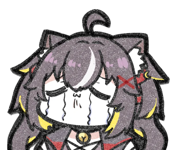 いろんな表情の三日月ちゆるさんかいた #ちゆるのおやつ箱 