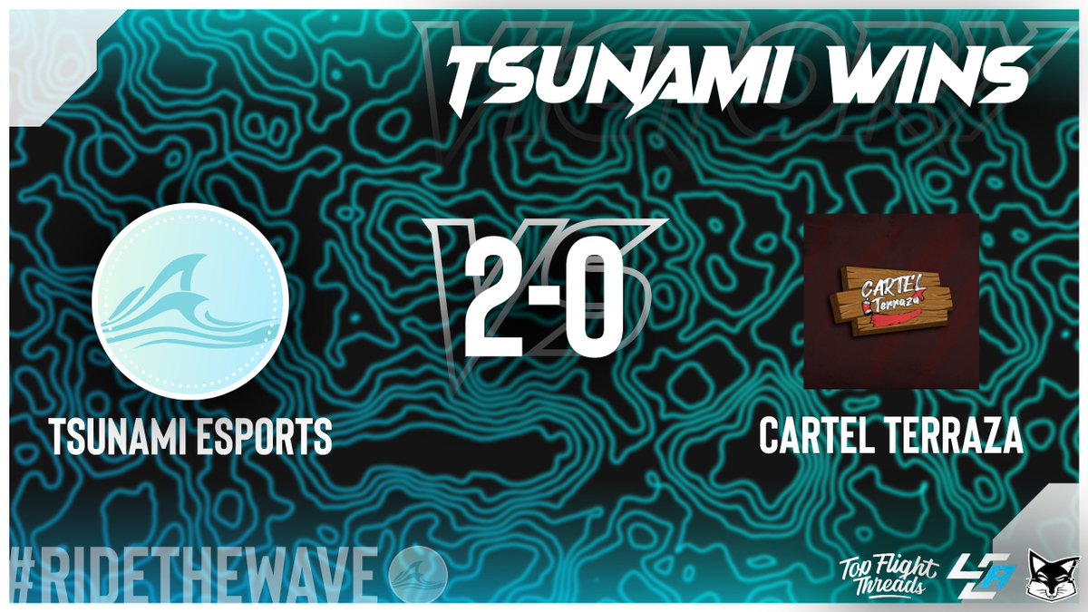RT @TsunamiEsports0: 2-0 FOR TSUNAMI & THEY HEAD INTO CCT PLAYOFFS! GG's to @CartelTerraza! https://t.co/lmgwUIpz0d
