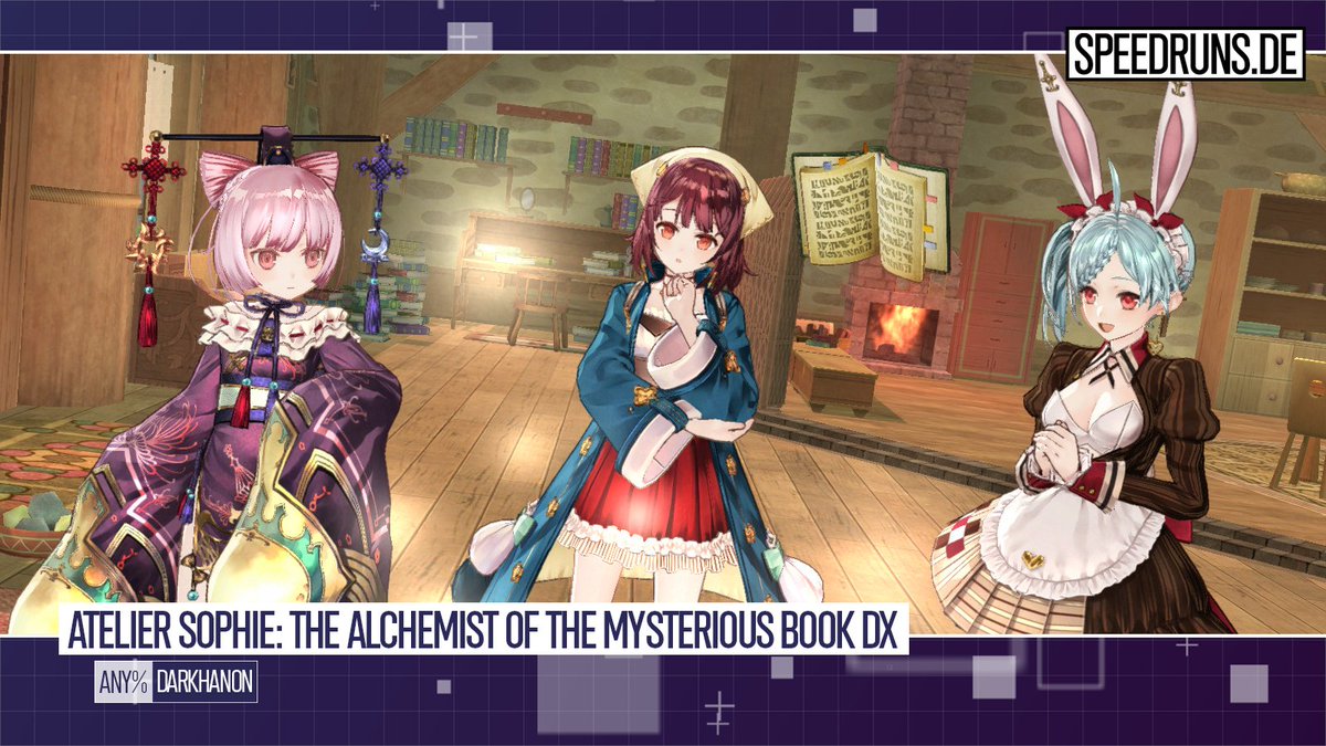 SpeedrunsDE's tweet photo. Da wir wahrscheinlich fast alle Zeichen für den Titel des Games brauche machen wir es kurz. @DarkHanon zeigt euch Atelier Sophie: The Alchemist of the Mysterious Book DX Any%. Erwartet viel Magie und Kämpfe.
https://t.co/4yCPWlQVZV 
#SRDEM2023 https://t.co/n3ajxWXcMh