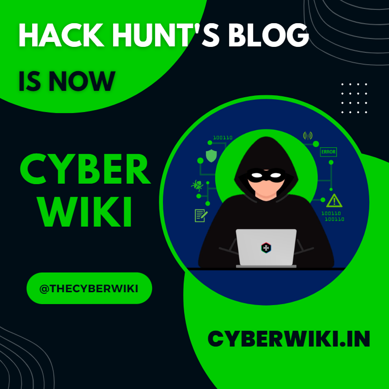 hackhunt_in's tweet photo. Setting up an independent brand #CyberWiki - #Encyclopedia of #Cybersecurity with a mission to be the world’s information resource for cybersecurity learners for free.
Link - https://t.co/5cZpQyvZxR 
#HackHunt #Hacking #Pentesting #XSS #VAPT #Audit #Forensics #Coding #BugHunting https://t.co/j4UfrcnL73