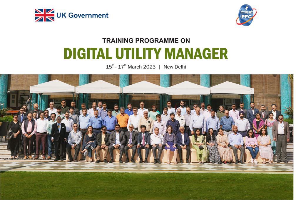 pfclindia's tweet photo. Capacity building program 'Digital Utility Manager' developed by PFC under ASPIRE program of @FCDOGovUK was launched by Chairperson @CEA_India , senior officials of PFC &amp; Govt of UK. The program will be instrumental in digital skilling of discom officials @power_pib @UKinIndia https://t.co/sr06DmxjNi