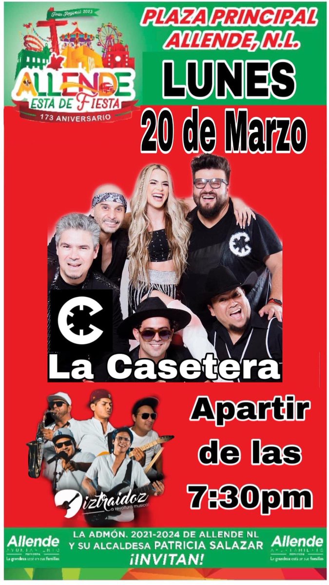 Nos vemos este Lunes 20 Marzo para Bailar, cantar y juntos Celebrar el Cumple de <a href="/yuliflores/">YULI FLORES</a>  En la Feria Regional 2023 de Allende, Nuevo León!