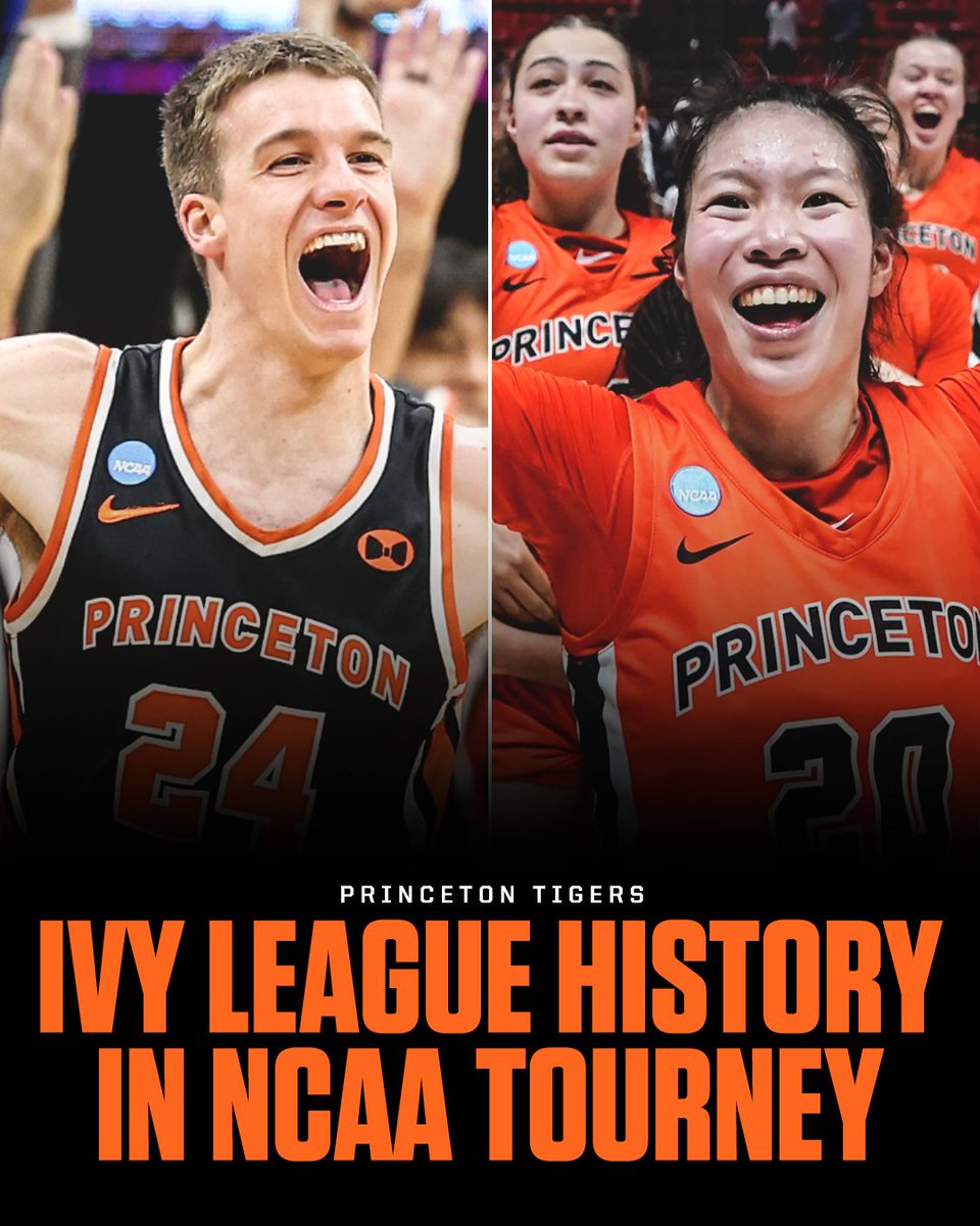 ESPN (@espn) on Twitter photo Princeton becomes the FIRST Ivy League school to win a men's AND women's NCAA tournament game in the SAME year 👏👏
<a href="/PrincetonMBB/">Princeton Men’s Basketball</a> | <a href="/PrincetonWBB/">Princeton WBB</a> Princeton becomes the FIRST Ivy League school to win a men's AND women's NCAA tournament game in the SAME year 👏👏
<a href="/PrincetonMBB/">Princeton Men’s Basketball</a> | <a href="/PrincetonWBB/">Princeton WBB</a>