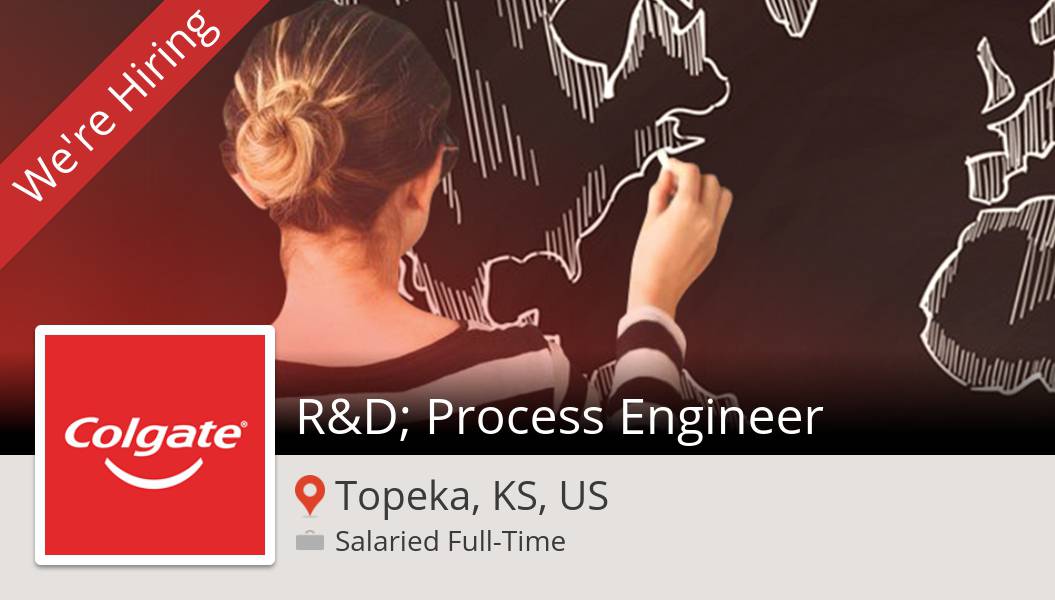 Foxinlocks's tweet photo. Are you a R&amp;D; #Process #Engineer in #TopekaKSUS? #ColgatePalmoliveCareers is waiting for you! #job https://t.co/PClSO5zbl9 #buildAfuture #ColgatePeople https://t.co/SaxOb3t3uR