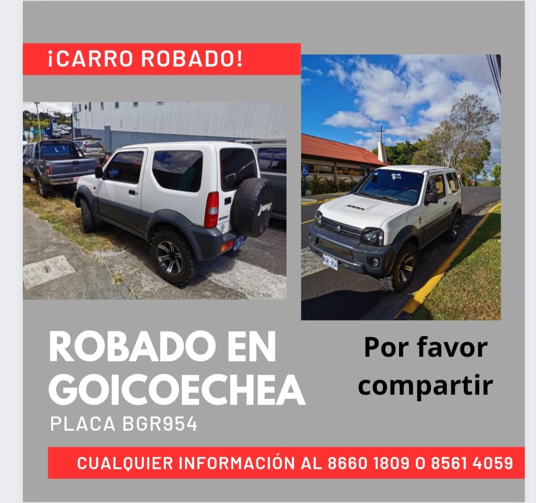 Me acaban de robar mi carro. Compartan porfa!