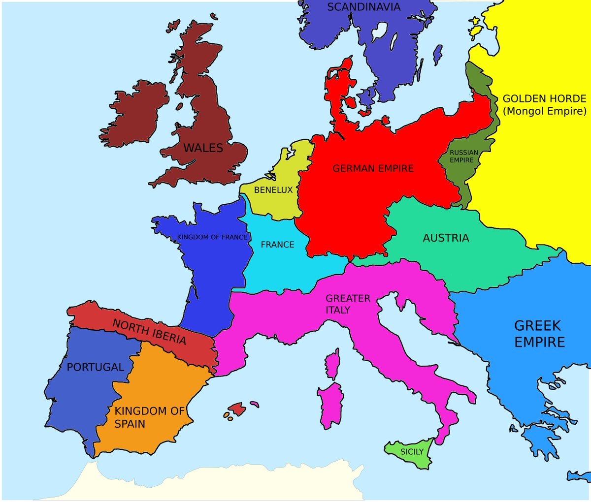 This is the most based map of Europe ever conceived by mankind and I made it :)