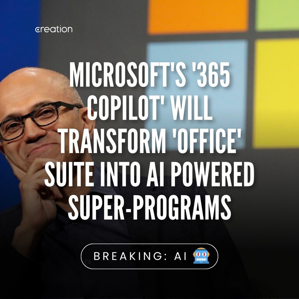 BIG TECH is coming in to try and sweep the market on a ground level, and this is a pretty convincing approach. 

Now, there's clearly a huge, differentiated AI market that's being created, but Microsoft's 'Copilot 365' seeks to integrate the most used AI… instagr.am/p/Cp6tEbzISks/