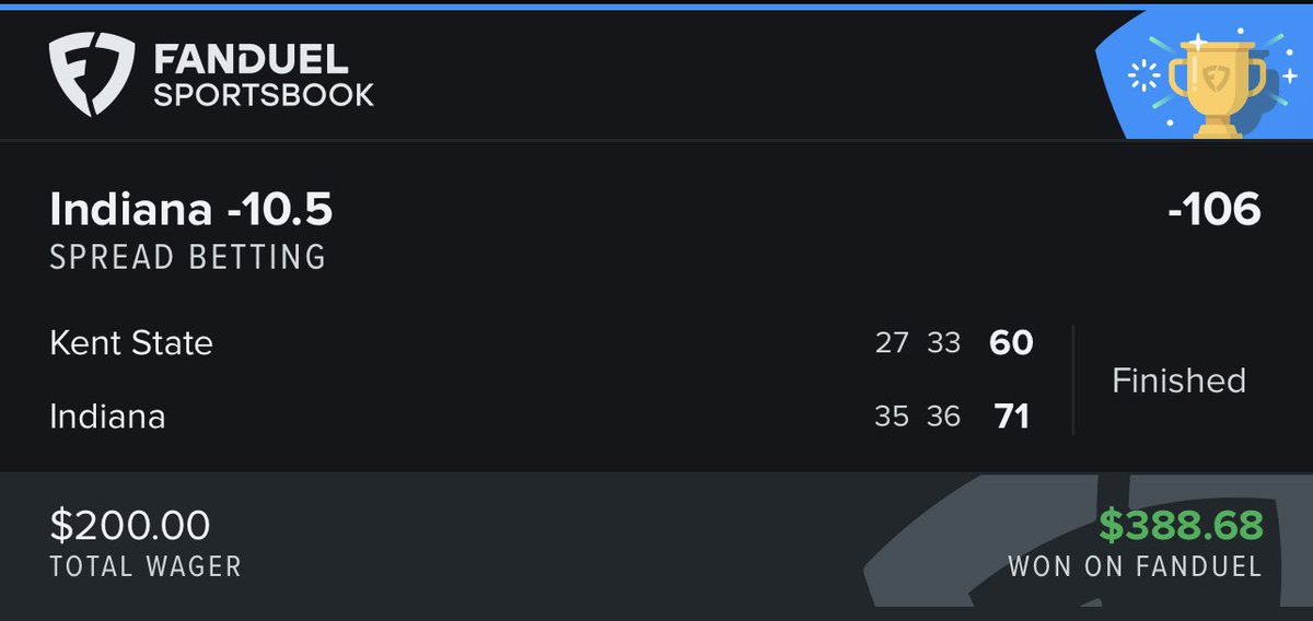 Dreece22's tweet photo. And just like that, we’re back. Rolling into the second round with a chip on my shoulder. @FDSportsbook @FanDuel @CallingOurShot @NBAFirstBasket @xEP_Network @barstoolsports @br_betting #NCAAbasketball #MarchMadness #GamblingTwitter #FanDuel https://t.co/bdc0OR0WyW
