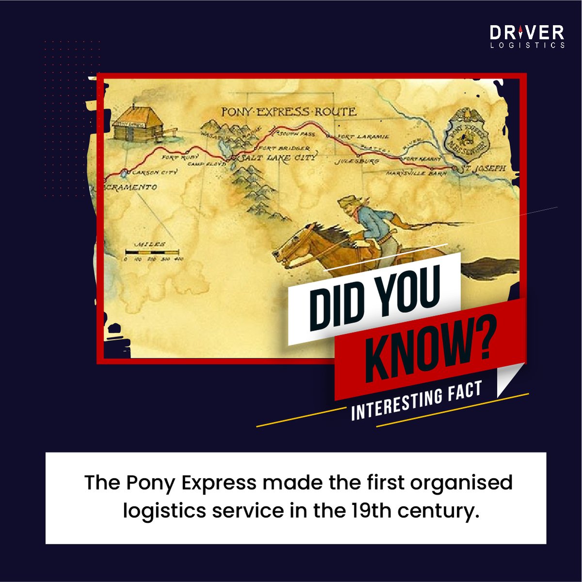 LogisticsDriver's tweet image. 🐎 The Pony Express - A Piece of Logistics History 📮

On April 3, 1860, the first mail was sent from St. Joseph, Missouri to San Francisco. The Pony Express revolutionized communication and set the stage for the modern postal system we know today.

#logistics #historymatters