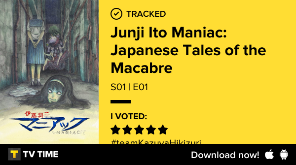 andresmedina's tweet photo. Acabo de ver el episodio S01 | E01 de Junji Ito Maniac: Japanese Tales of the Macabre! #junjiitomaniacjapanesetalesofthemacabre https://t.co/nFZzZi6Qle #tvtime https://t.co/FxfAlihMAe