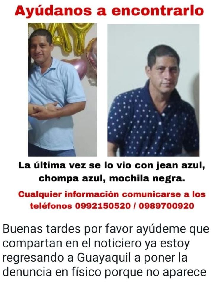 gustavoenavarro's tweet photo. Nuestro compañero de @tctelevision Luis Ramíez no aparece desde la mañana que salio de su casa favor difundamos esta información para encontrarlo https://t.co/I7nOgypygh
