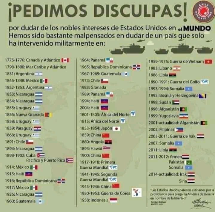 BorgesMujica's tweet photo. @manmunoz @evoespueblo ¿Se parecerá la "agresión unilateral imperialista rusa" a alguna de estas?👇👇👇👇👇👇👇 https://t.co/KagBTJndsu