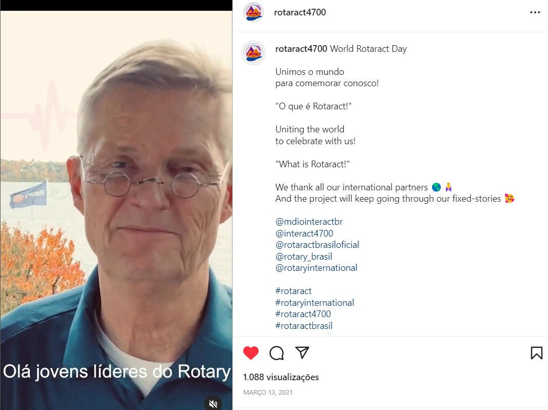 Ricardohquevedo's tweet photo. What a wonderful day with @Rotary
Have our project, created in 2020-21, replicated to this year 2022-23 Rotaract World Week, is a dream achievement 💕
"What is Rotaract for you?"
@RotaryBrasil @revistarotarybr #RotaractWeek23 https://t.co/B10r4Mqn2J