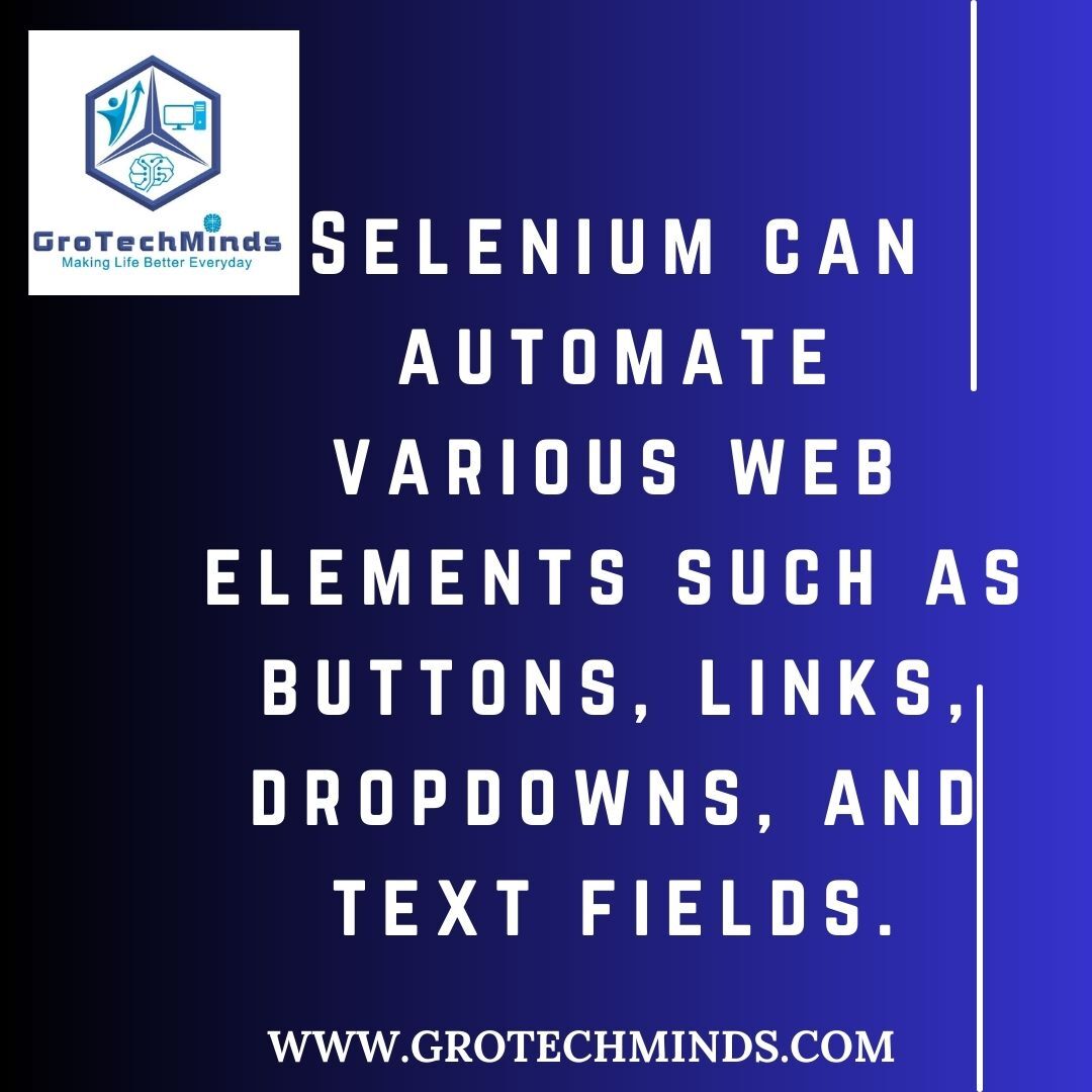 grotechminds's tweet image. Things to know about Selenium!!
.
.
.
.
.
#grotechminds #softwaretestingbymkt #automationtesting #automation #automationtesting #Onlineclass #softwaretesting #softwaretester #softwaretestingjobs #testing #softwareengineering #softwarequalityassurance #softwaretestingcompany