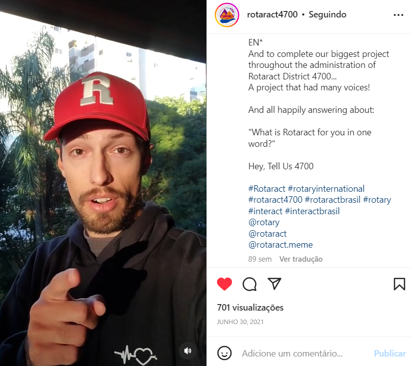 Ricardohquevedo's tweet photo. What a wonderful day with @Rotary
Have our project, created in 2020-21, replicated to this year 2022-23 Rotaract World Week, is a dream achievement 💕
"What is Rotaract for you?"
@RotaryBrasil @revistarotarybr #RotaractWeek23 https://t.co/B10r4Mqn2J
