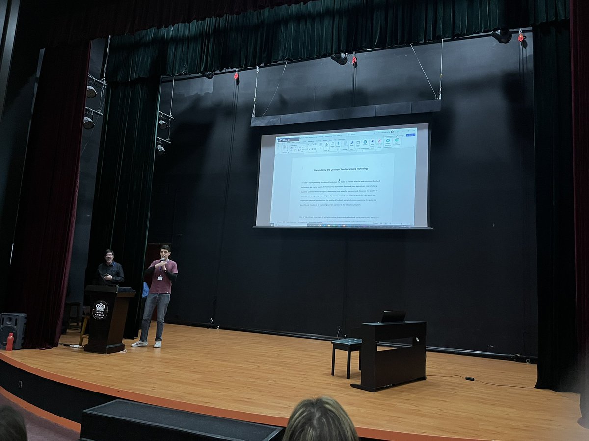 ameliaktech's tweet image. The legendary Yosef from Dulwich Beijing up on the stage for his demo slam here at #ACAMIStech. He definitely has me convinced to use EdWord for our assignment marking!