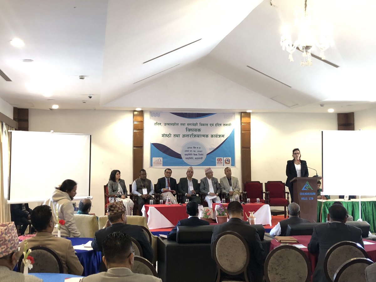 SudridhNURP's tweet photo. NURP team leader, Ms. Valentina Girotto, gave her welcome remarks & spoke about #infrastructuredevelopment that is integrated with #greenresilience & #inclusion. She highlighted how #collaboration and #learningevents are key to achieve #greengrowth.
#urbanresilience https://t.co/fcCsu9YWRH