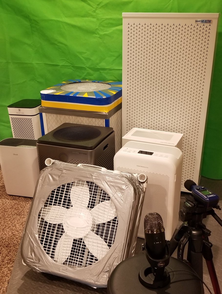 My wild Friday evening involves testing noise characteristics of air cleaners.

#corsirosenthalboxes #HEPA #IAQ