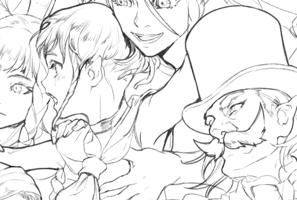 午前中から夢中で描いてて我に返った。働かないと🤯 