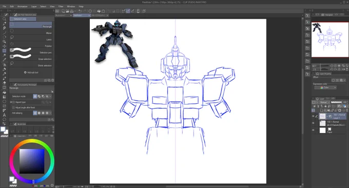 I was afraid of it because a lot of people seem to hate drawing mechs, but as it turns out, I can actually draw gundam (at least from reference). Maybe the hours of practice drawing have decreased the difficulty. 

I'll try and 3D model this later and modify it to my liking.✨ 