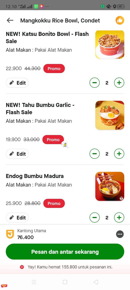 /pamer lumayan banget mangkokku cb 46k jadi 30k dapet 6 porsi