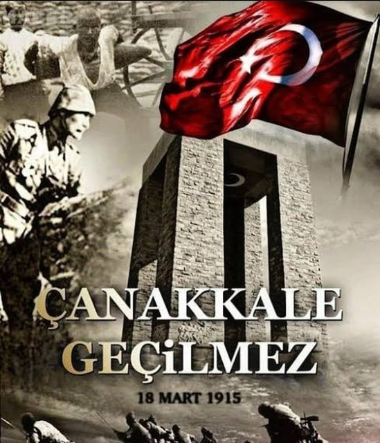 Çanakkale Zaferi'nin 108. Yıl Dönümü...
18 Mart Çanakkale Zaferi ve Şehitleri Anma Gününde, başta Gazi Mustafa Kemal Atatürk olmak üzere vatan uğruna canlarını feda eden şehitlerimizi ve gazilerimizi rahmet, minnet ve saygıyla anıyoruz.