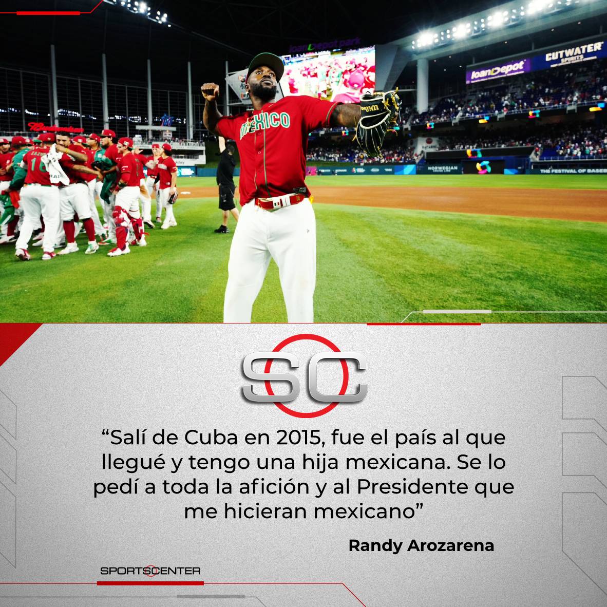 Arozarena, hermano, YA ERES MEXICANO. 🇲🇽⚾❤

#WorldBaseballClassic