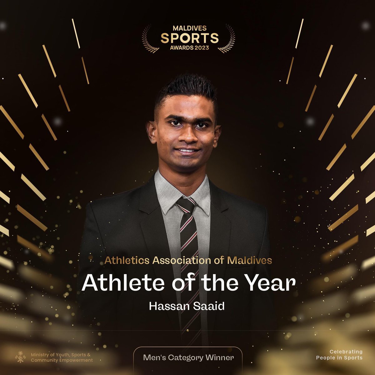 Alhamdhulillah! Another milestone reached. It’s a great honor to receive the “Athletics Athlete Of The Year “ for the second time. I express my heartfelt delight to all that enabled me to achieve this goal. Hope to continue doing my best in the future, in shaa allah. Thank you ❤️