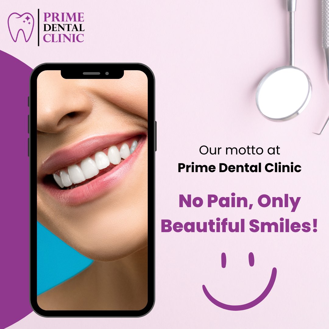 We at Prime Dental Clinic believe in giving our patients top-notch dental care painlessly!😄

Don’t believe us? Book an appointment at 78-0000-5757!
.
#primedentalclinic #dentalclinic #dentalhealthindia #oralhealthindia #oralhygiene #dentalhygiene #patientcare #beautifulsmiles