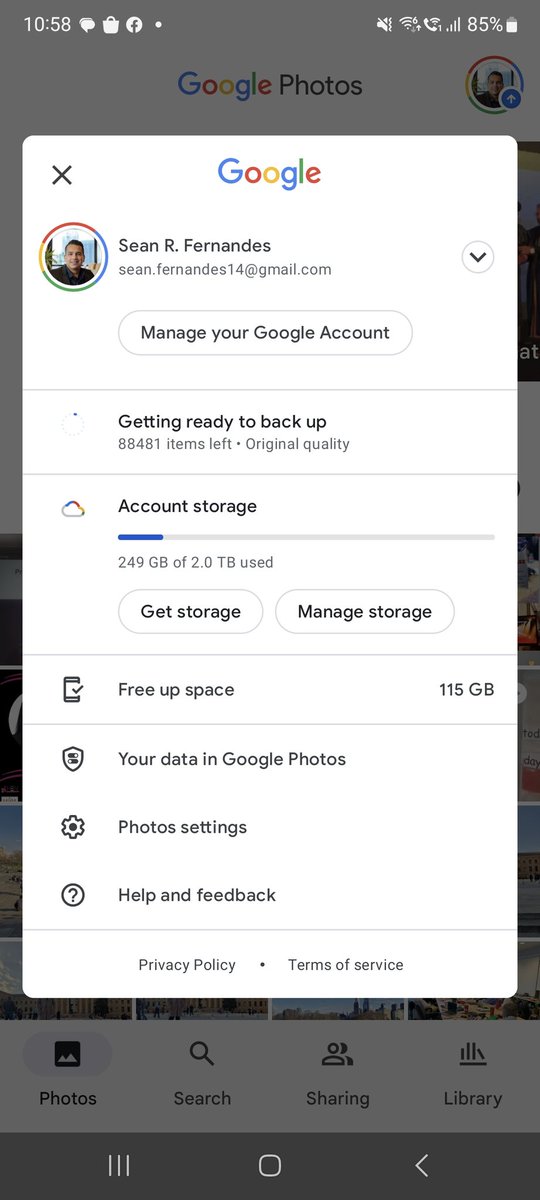sr_fern's tweet photo. @googlephotos how is it that backup works better on iOS than on Android? 😭

My photos back been backing up for 6 months https://t.co/IVjeDkITmw