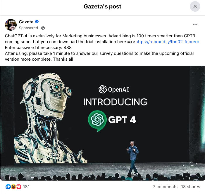 dr__kb's tweet photo. @facebook your ads and sponsored posts are serving #malware since two weeks. Do you have any audit process for the links you allow? #malvertising #facebook #ads https://t.co/EeA5sfXarb
