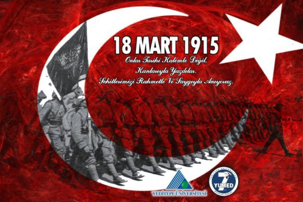YUMEDinfo's tweet photo. 18 Mart Çanakkale Zaferi'nin 108. yıl dönümünde başta Gazi Mustafa Kemal Atatürk ve silah arkadaşları olmak üzere, Cumhuriyetimizin temellerini atan tüm kahramanlarımızı saygı ve minnetle anıyoruz. 

 #18MartÇanakkaleZaferi 🇹🇷 https://t.co/Z6o8Y7Utvc