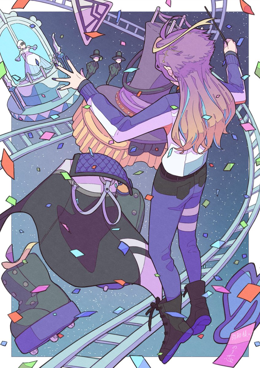 「夜のパレード #Skeb 」|のり恋🐰イラスト本電子書籍販売中のイラスト