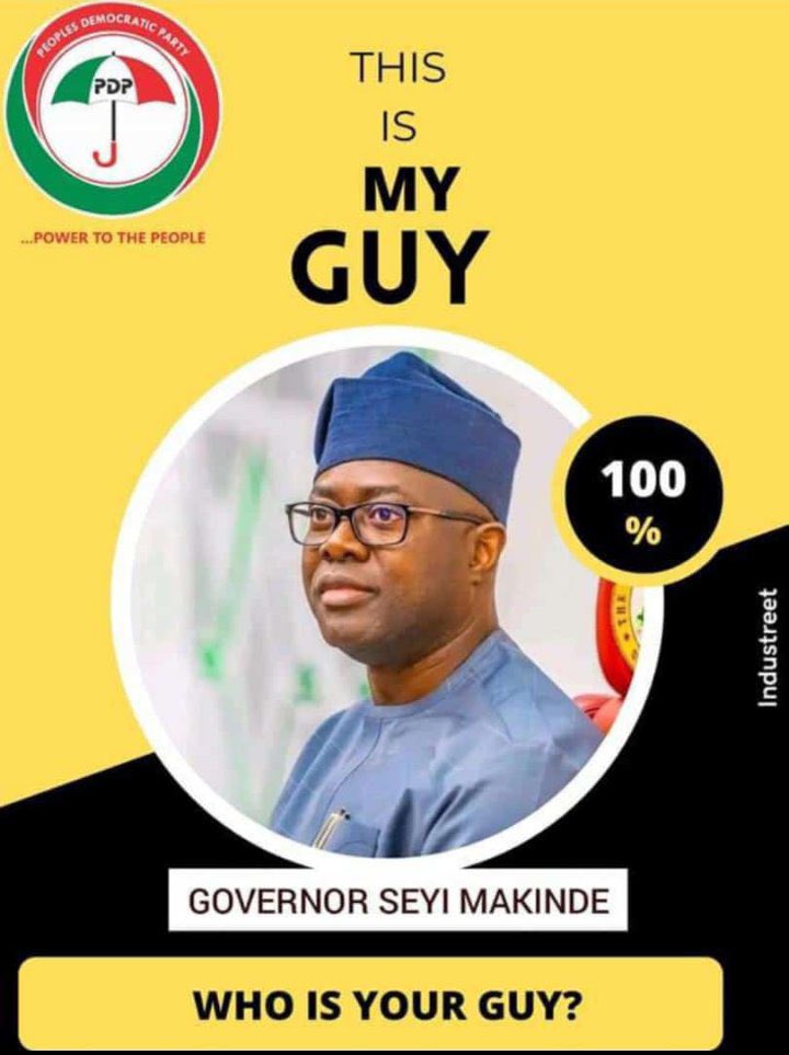 teeflowz1's tweet photo. Let’s come out and vote for Seyi Makinde for the continuation of the good works we have been enjoying ☺️
#BBTitans #Nigeriaelection2023 #NigeriaDecides2023 #seyilekansi #omititun #TREASURE_HELLOinJKT #UkraineRussiaWar️ #หน้ากากกิเลน #arrest #mcrmelbourne #EFFNationalShutdown https://t.co/InxJCLuQxG