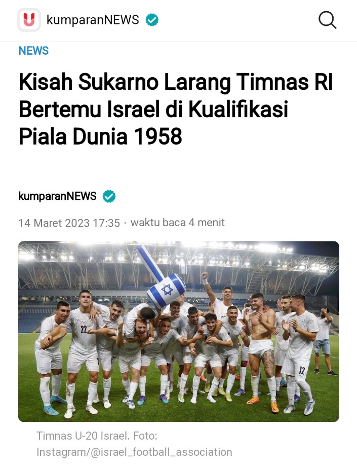 Cuitan ini malah membuat Gerombolan Babi peliharaan kakak pembina pada ngamuk, sementara gerombolan babi ini ga faham sejarah kalau negara yang awal² mengakui Indonesia Merdeka itu ya salah satunya Palestina,bahkan Soekarno Menolak Timnas Indonesia untuk Bertanding melawan Israel