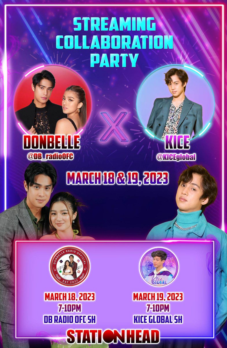 KICEglobal's tweet image. ❗️STREAMING PARTY TONIGHT❗️

Today is the day!!! 🎶 In just few hours, our SH streaming collab with @DB_radioOFC is finally happening! Are y'all ready? 🎧

🔗 stationhead.com/dbradioofc

🔗 share.stationhead.com/zmQoRs3F3jm

#DonBelle x #Kice SH COLLAB 💜🖤❤️