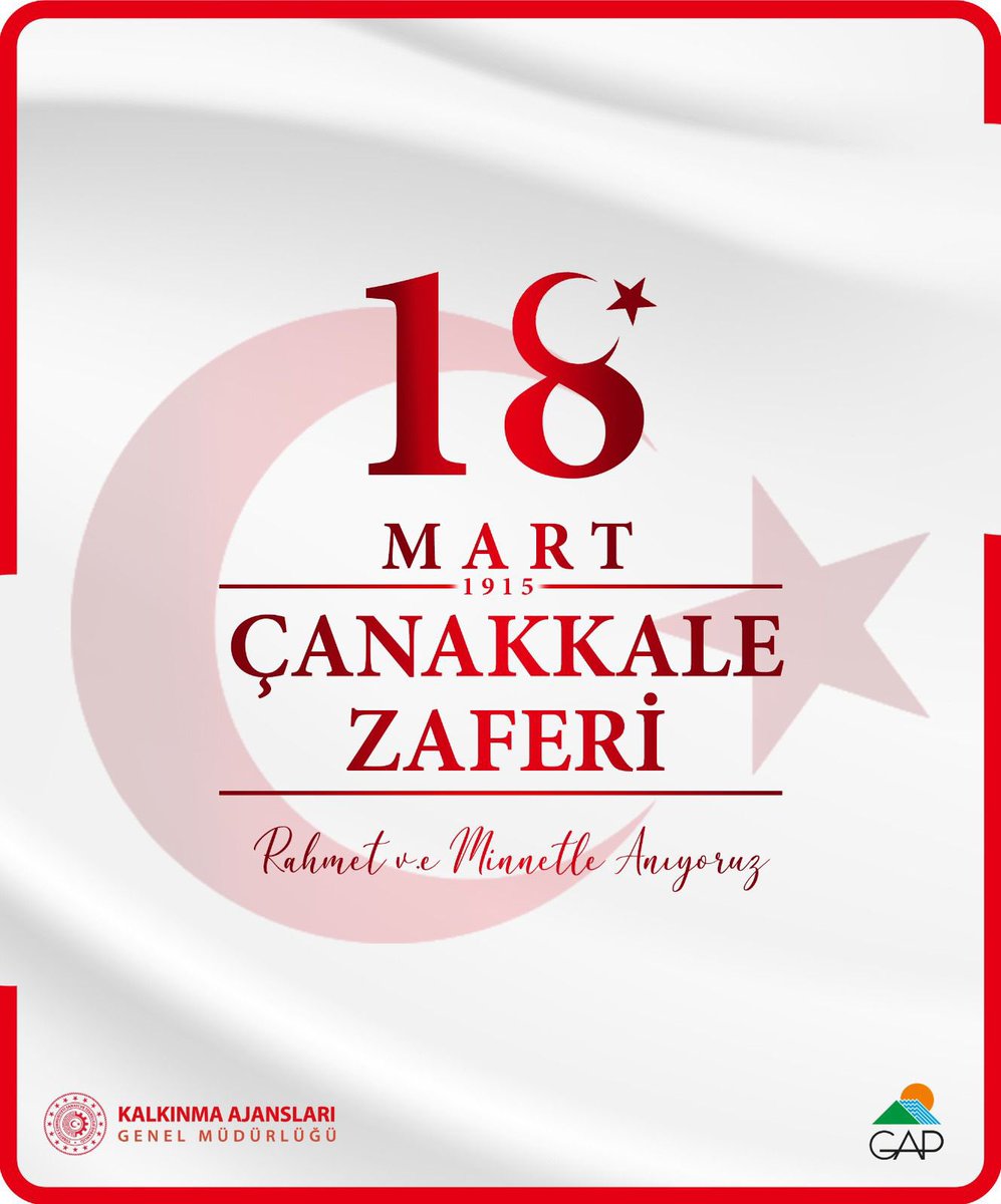 Çanakkale’de geçit vermeyen aziz milletimiz, tüm zorluklar karşısında yaralarını birlikte saracaktır.

18 Mart Çanakkale Zaferi'nin 108. yıl dönümünde şehit ve gazilerimizi rahmet ve minnetle anıyoruz.

#18MartÇanakkaleZaferi 🇹🇷