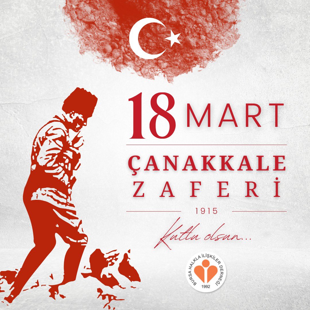 bursahid's tweet photo. #18MartÇanakkaleZaferi'nin 108. yıl dönümünde başta Gazi Mustafa Kemal Atatürk olmak üzere, vatanın bölünmez bütünlüğü, Türk milletinin huzur ve güvenliği için hayatlarını feda etmekten çekinmeyen aziz şehitlerimizi minnet ve saygıyla anıyorum.🇹🇷
#çanakkale https://t.co/K4gaCnyYhw