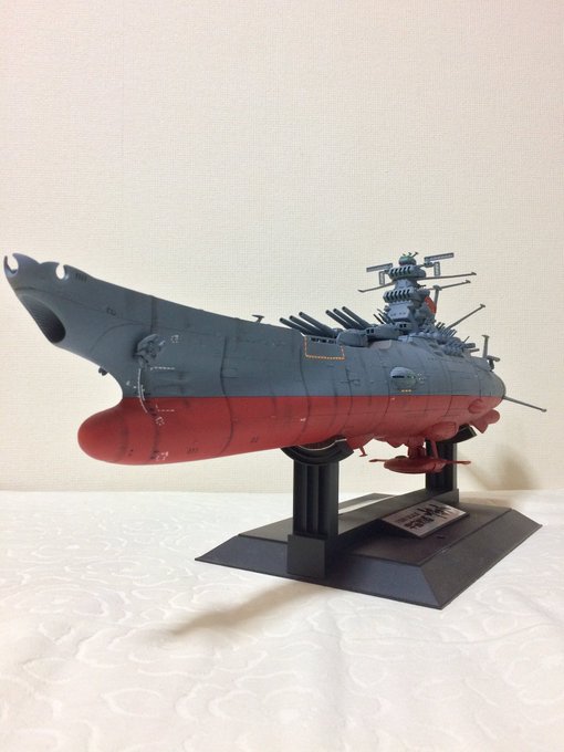 #既掲でもいいのでとにかく宇宙戦艦を貼ろう 1/500宇宙戦艦ヤマト2199 自作電飾#筆塗り 