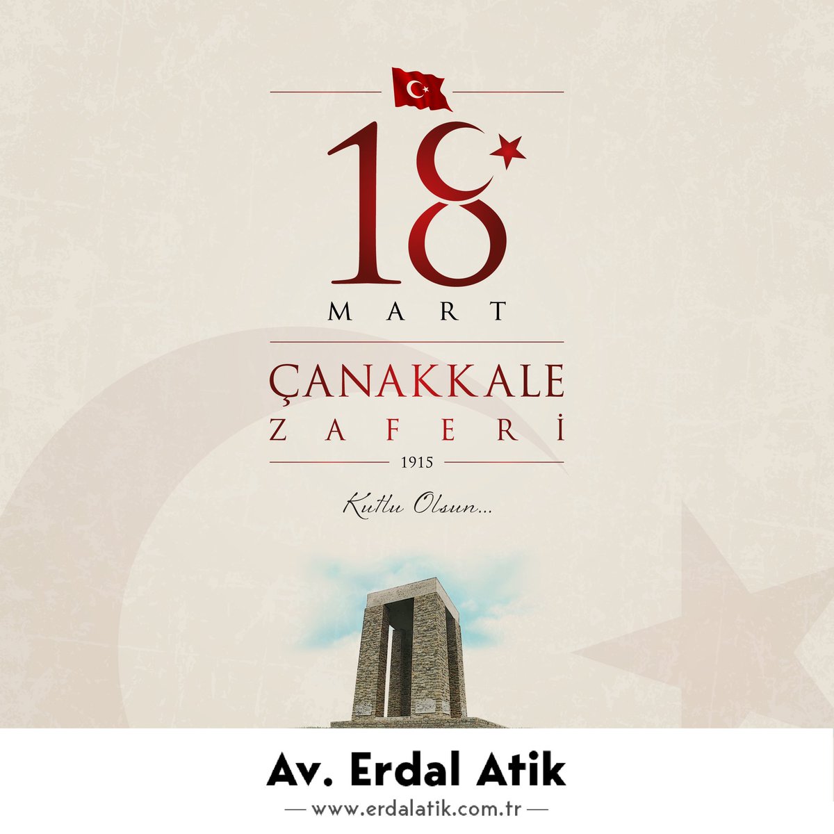 Toprağı vatan yapan şehitlerimizi Minnet ve Saygı ile anıyoruz. 18 Mart Çanakkale Zaferimiz kutlu olsun. 18 Mart Çanakkale Şehitlerini Minnetle Yâd ediyoruz.

#18martçanakkalezaferi