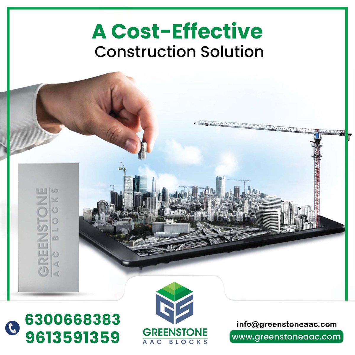GreenstoneAac's tweet photo. Greenstone aac blocks are cost-effective, provide greater safety standards than bricks, and are very easy to use.
visit us https://t.co/hXqOyHR7uW
#greenstone #lightweightbricks #nontoxic #flyashbricks #flyash #EcoFriendlyBricks #newageblocks #aacblocks #blocks #block #bricks https://t.co/4Ezt63xoly