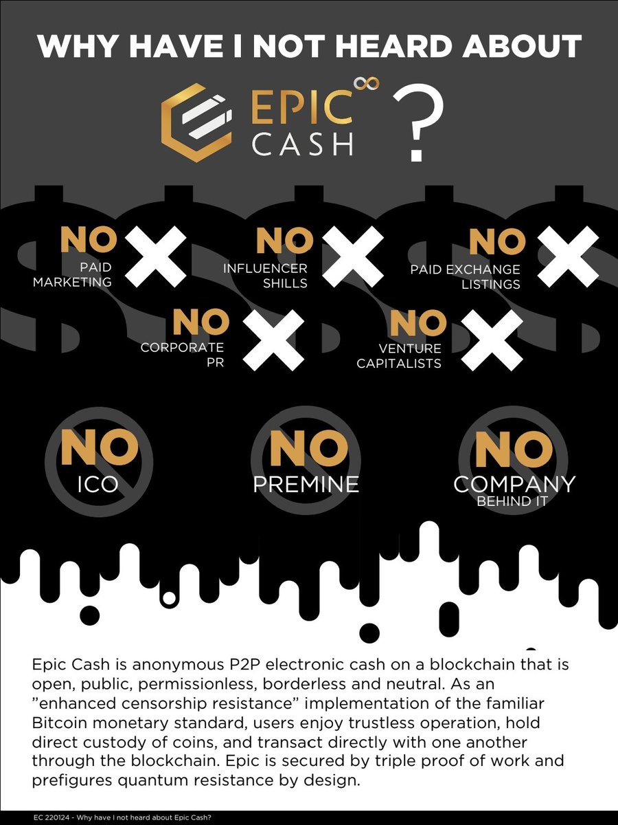 au_epic's tweet photo. @jasonpizzino @LynAldenContact Hey @jasonpizzino , 
How can I email your interview team as I'd like Max Freeman, founder of @EpicCashTech to come on your channel? 
Pls DM me. 

If you don't know what #EpicCash stands for, it's a global volunteer community that values #Freedom &amp; #FinancialPrivacy  
See 👇 https://t.co/UJ2loODjAS