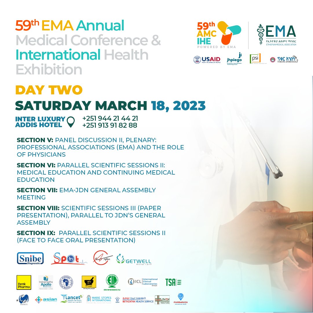 Here's is a highlight breakdown of Day 2 of 59th EMA AMC IHE

Join the event live – us06web.zoom.us/j/86419085503?…
Learn, Network and Grow!
Powered by EMA!

#EMA #AMC #IHE #HealthExhibition #MedicalConference