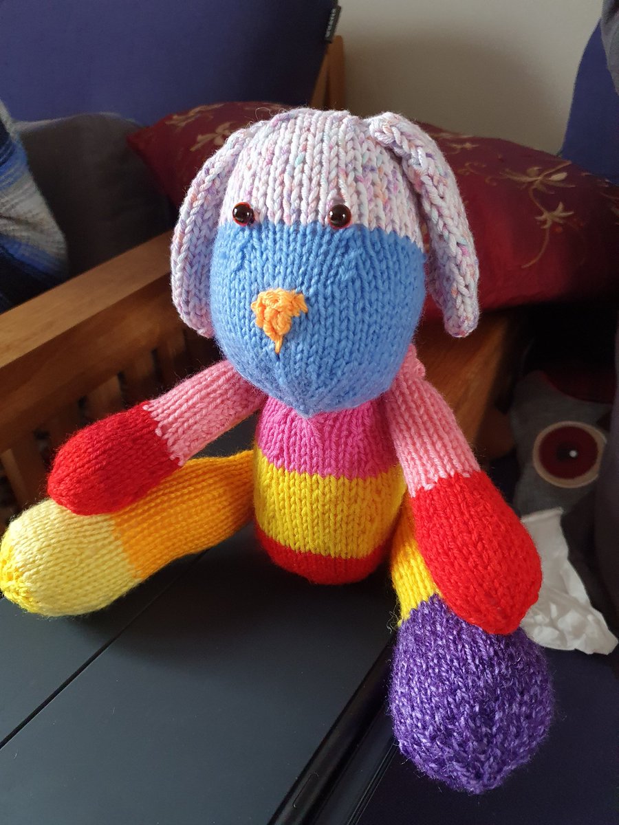 HelenConnell10's tweet photo. @kmrodonnell No pets but I hope this knitted puppy will help. https://t.co/aMcsCy2W0G