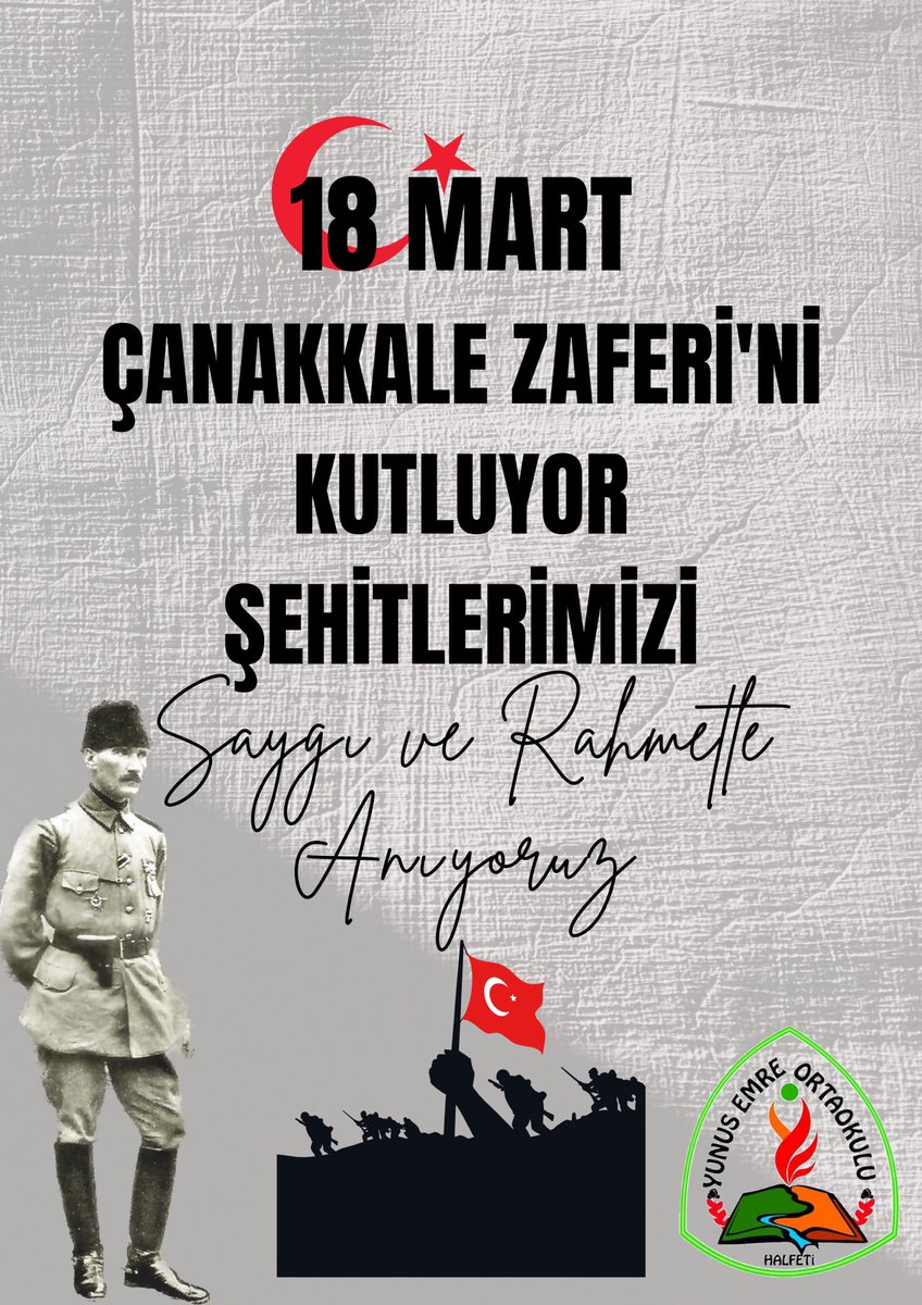 #Çanakkale Deniz Zaferi'nin 108. yıl dönümünü kutluyor; başta Gazi Mustafa Kemal ATATÜRK olmak üzere bu büyük zaferin kahramanı olan şehitlerimizi rahmet ve saygıyla anıyoruz. #18MartÇanakkaleZaferi