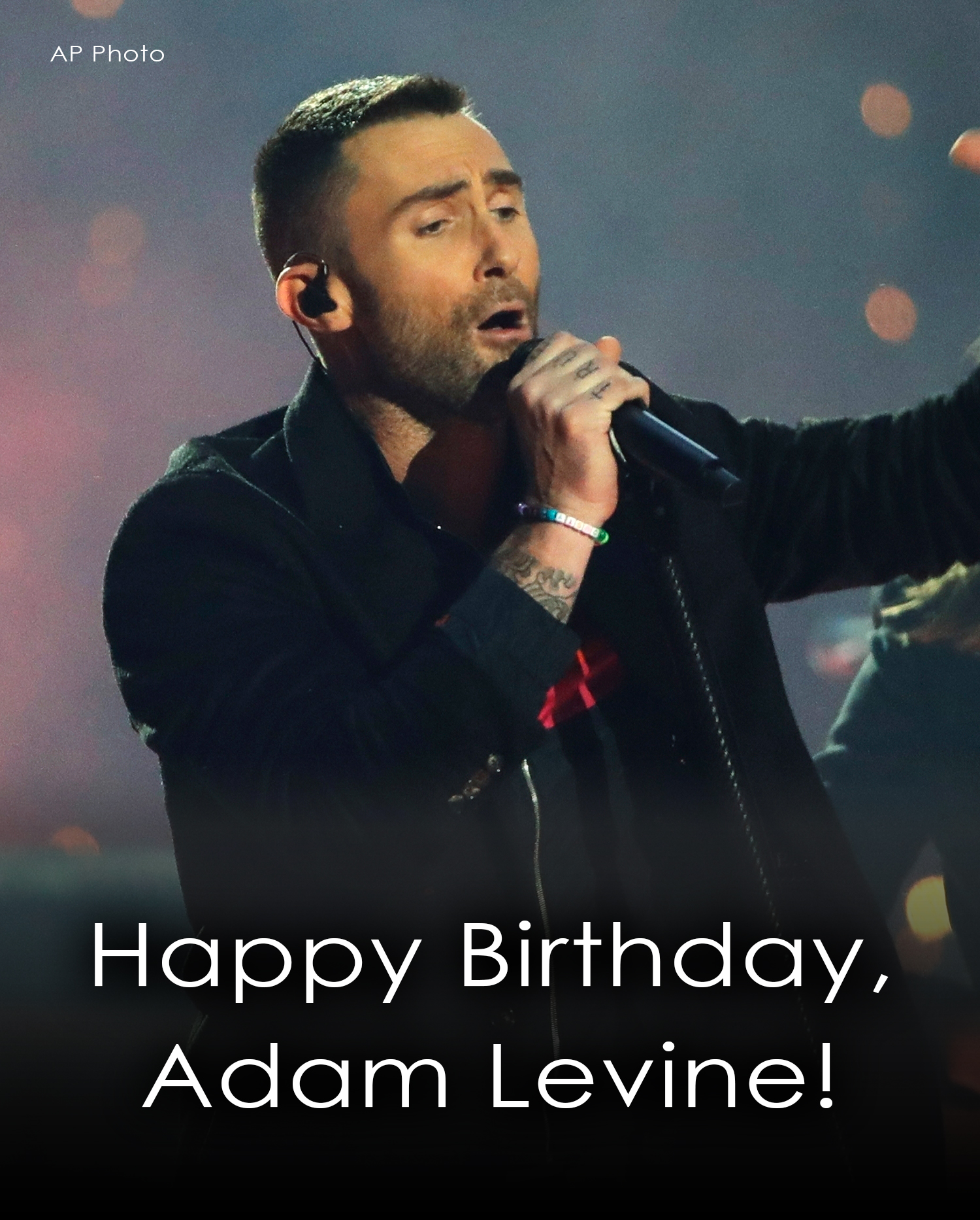 HAPPY BIRTHDAY, ADAM LEVINE! The lead vocalist of Maroon 5 is turning 44 today!   