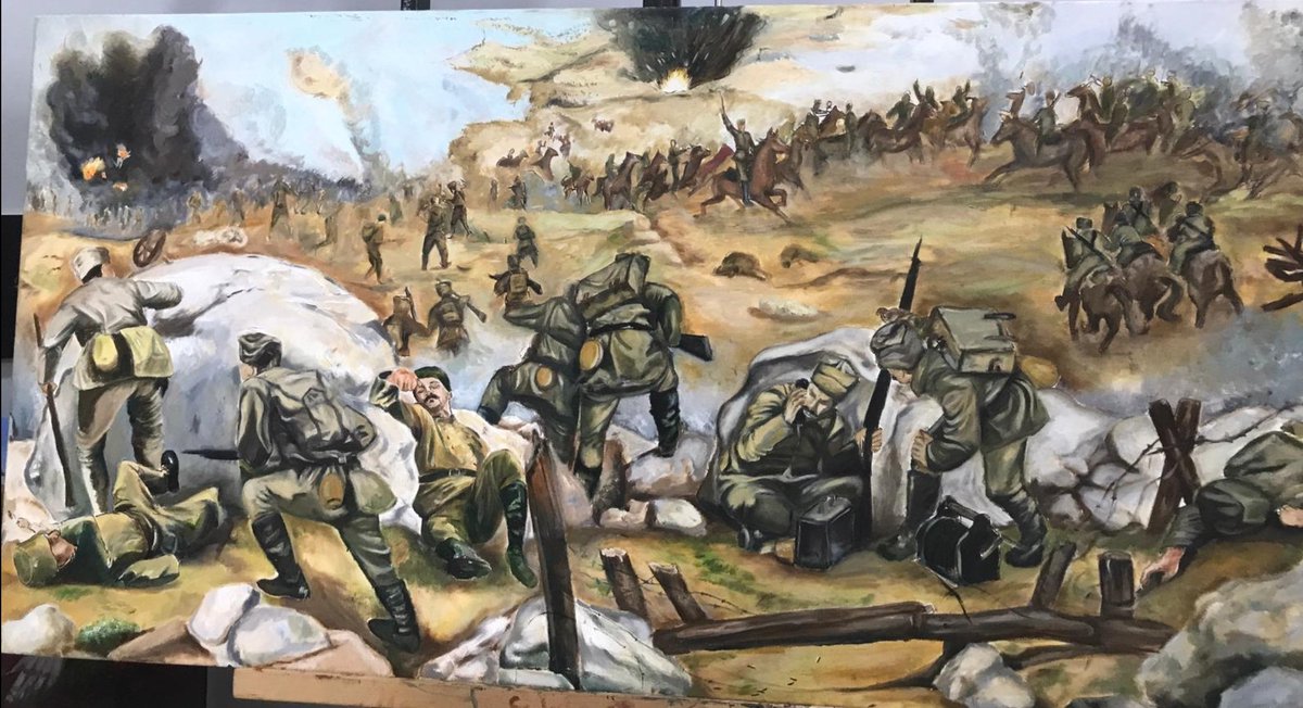 Guzel sanatlar 1. Sınıf öğrencisi vuslat kızımızın Çanakkale sergisindeki resmi