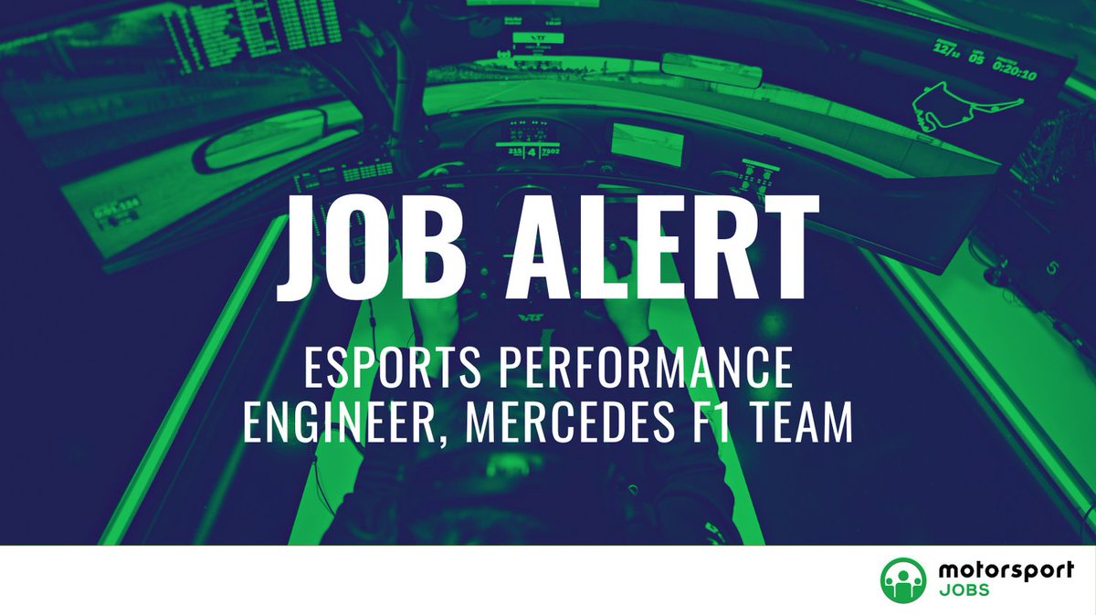 Motorsport_Jobs's tweet photo. Esports Performance Engineer @mercedesamgf1
Apply🔗 https://t.co/DFjxjdBR8E
#motorsportjobs #motorsport #jobs #jobalert #jobsinmotorsport #HowtogetajobinF1 #workinf1 #f1jobs #jobsinf1 #F1 #Formula1 #f1careers #mercedesamgf1 #esports #performance #driver #scripting #deltatime https://t.co/1ZctXOYIOB