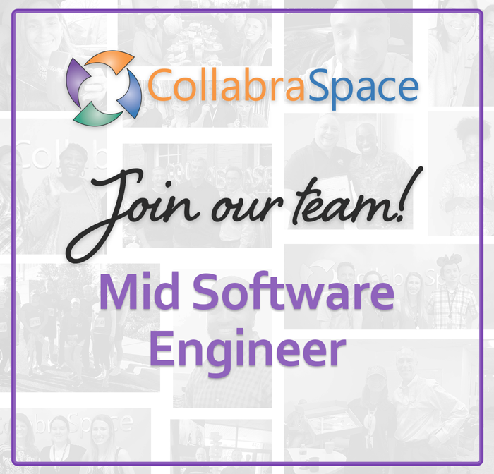 CollabraSpace's tweet photo. No regrets when you join our team! We have an opening for a Mid-Software Engineer on our Prime contract. Learn more and apply today: https://t.co/eh4SzRnWtB #jobopening https://t.co/gOp9e2uqtZ